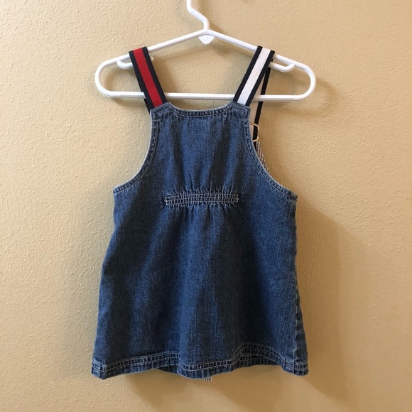 Vintage baby girl’s Tommy Hilfiger denim overalls. - Picture 2 of 5